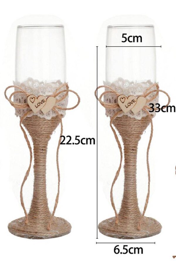 SET 2 COPAS CRISTAL BODA KRAFT - Image 7