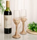 SET 2 COPAS CRISTAL BODA KRAFT