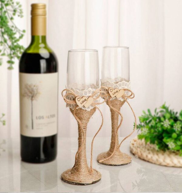 SET 2 COPAS CRISTAL BODA KRAFT - Image 6