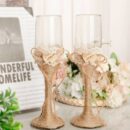 SET 2 COPAS CRISTAL BODA KRAFT