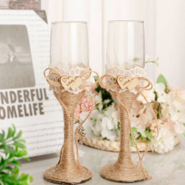 SET 2 COPAS CRISTAL BODA KRAFT - Image 4