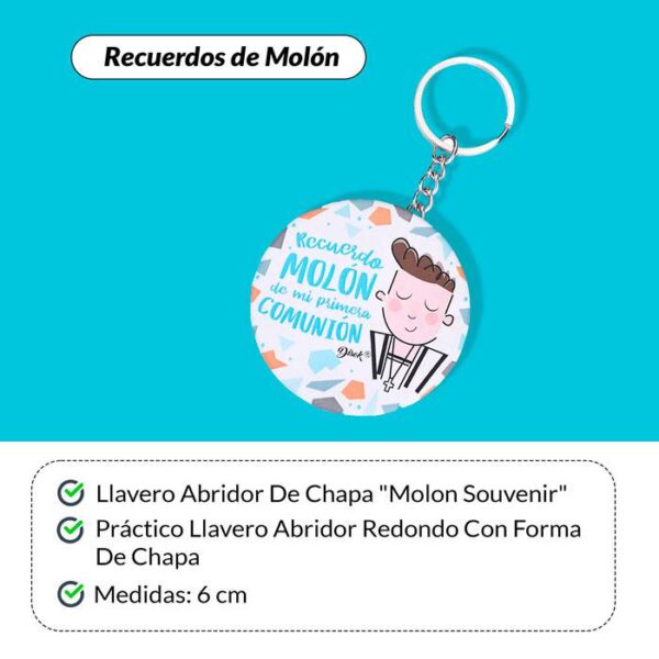 LLAVERO CHAPA ABRIDOR "RECUERDO MOLÓN" - Image 3