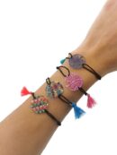 PULSERA ÁRBOL DE LA VIDA CON POMPÓN