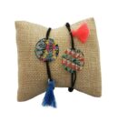PULSERA ÁRBOL DE LA VIDA CON POMPÓN