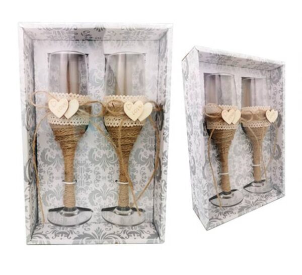 SET 2 COPAS CRISTAL BODA KRAFT - Image 5