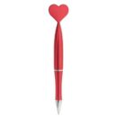 BOLÍGRAFO CORAZÓN METALIZADO ROJO