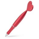 BOLÍGRAFO CORAZÓN METALIZADO ROJO