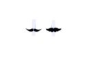 PACK CON 6 PINZAS MADERA MOSTACHOS