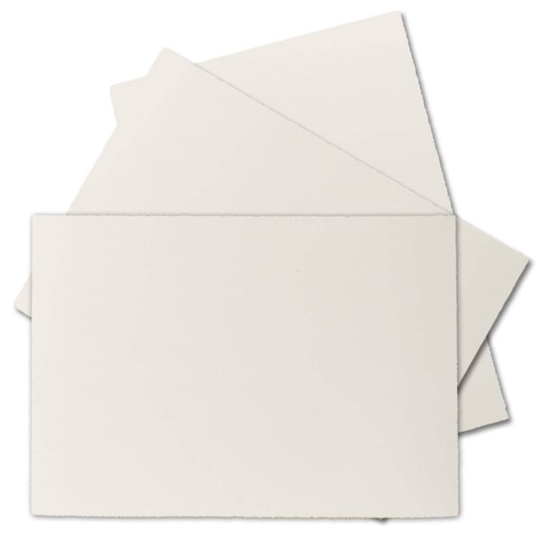 LOTE DE 50 TARJETAS EN BLANCO ROTO 105X148
