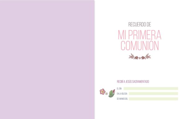 MI PRIMERA COMUNION LIBRO FOTOS Y RECUERDOS NIÑA - Image 3