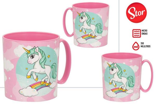 TAZA UNICORNIO APTA MICROONDAS 350ML