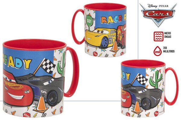 TAZA COCHES CARS APTA MICROONDAS 350ML