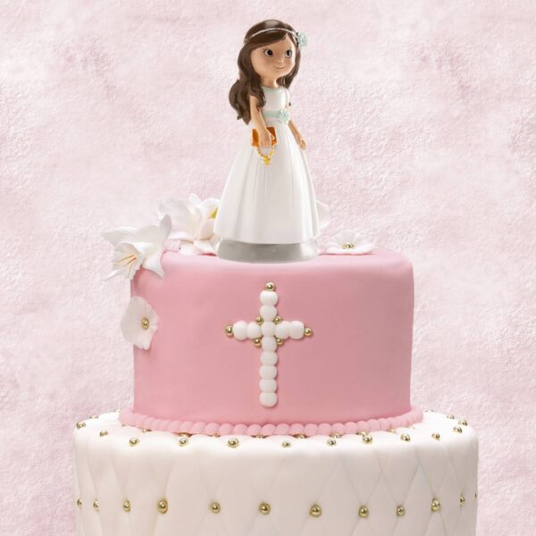 FIGURA TARTA COMUNIÓN NIÑA ACCESORIOS 13 CM - Image 4