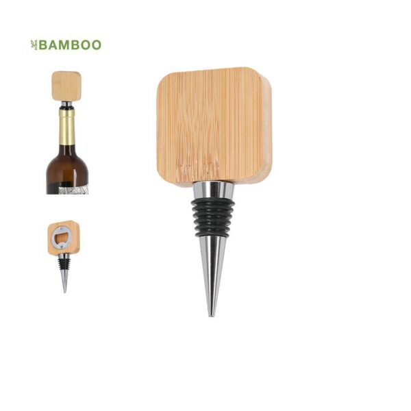 TAPÓN ABRIDOR MADERA BAMBOO CÍRCULO - Image 6