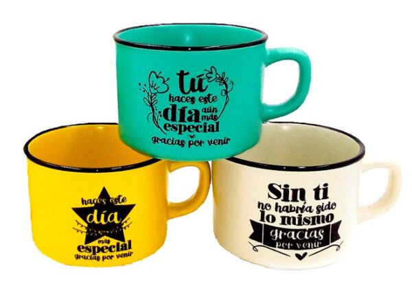 TAZA "GRACIAS POR VENIR"