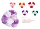 6 FLORES DE JABON PRESENTADAS EN ESTUCHE CORAZON