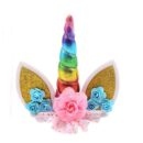 CAKE TOPPER UNICORNIO ARCOIRIS DECORACIÓN TARTAS