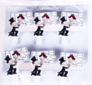 PACK 6 PINZAS NOVIOS MADERA