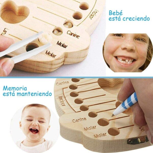 CAJITA DE MADERA PARA GUARDAR DIENTES DE LECHE - Image 3