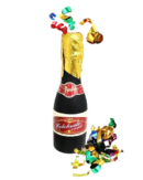 CAÑON ESPIRALES EN FORMA DE BOTELLA DE CHAMPAN