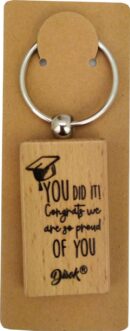 LLAVERO "YOU DID IT" MADERA