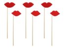PACK DE 6 LABIOS ROJOS