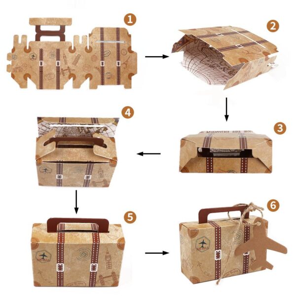 LOTE 10 BRÚJULAS PRESENTADA EN CAJA MALETA CON TARJETA KRAFT - Image 8