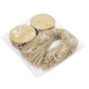 PACK 100 TARJETAS KRAFT FLOR