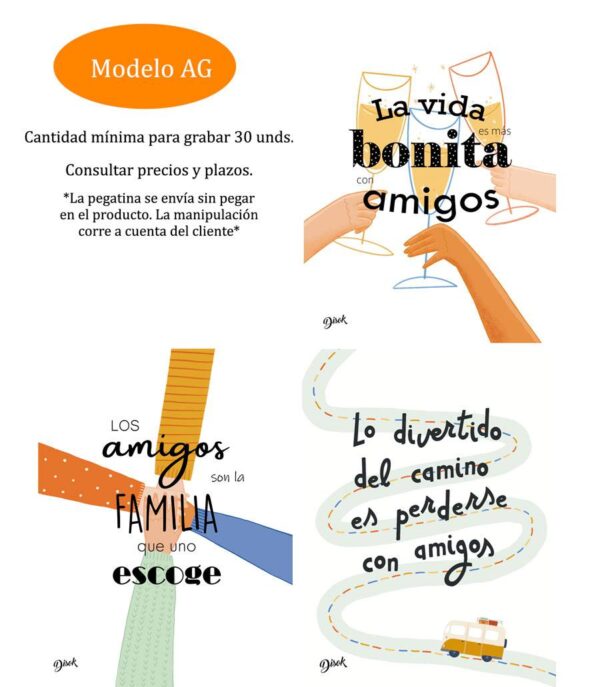 SET DE 3 PIEZAS DE VINO APTO PARA PERSONALIZACIONES - Image 6