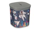 HUCHA PLÁSTICO CUADRADA ASTRONAUTA