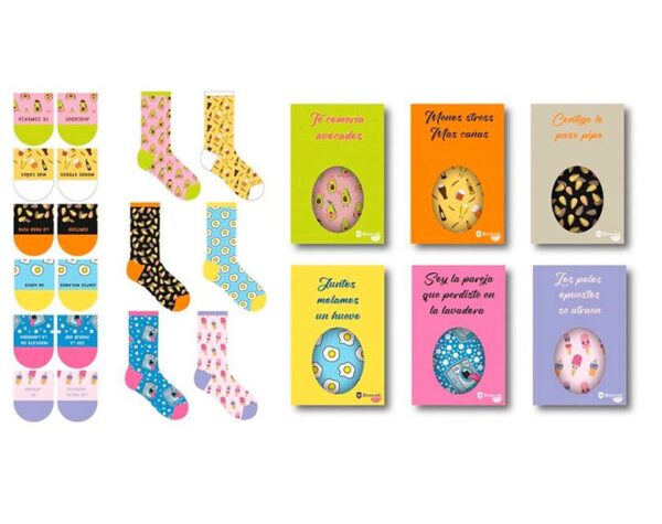 PAR DE CALCETINES FRASES MOLONAS EN DISPLAY
