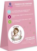 CUADRO DE INVITADOS PRIMERA COMUNION NIÑA