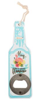 ABREBOTELLAS DE MADERA EN FORMA DE BOTELLA