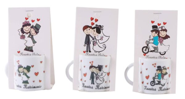 TARA - TAZA NUESTRA BODA PRESENTADA EN BOLSA DE ORGANZA - Image 3