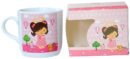 TAZA COMUNIÓN NIÑA PRESENTADA EN CAJA